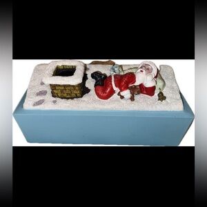 Rare Vintage Christmas Santa on Roof Top Tissue Rotary Hero Inc